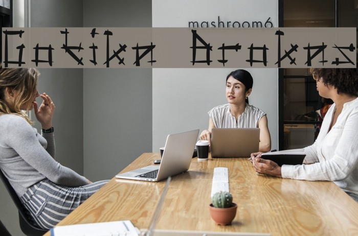 Gotika Brokas Font examples
