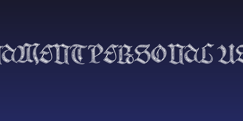 Gotika Ornament PERSONAL USE Regular Social Header