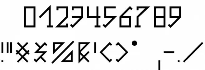 Gotika Serifai A Font OTHER CHARS