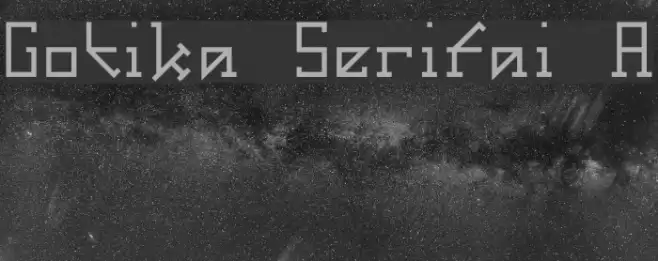Gotika Serifai A Font examples