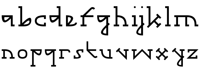 Gotika Serifai B Font LOWERCASE