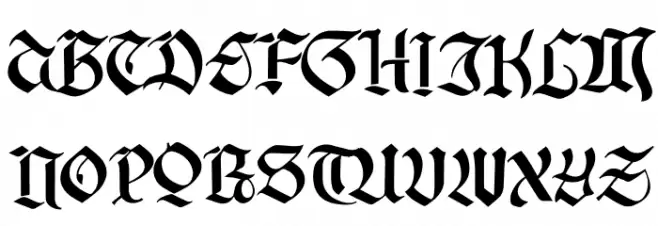 Gotika Strict PERSONAL USE Regular 字体 大写