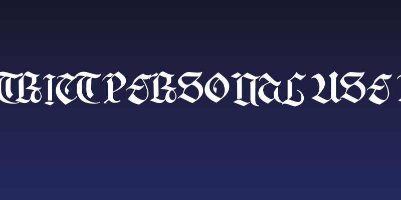 Gotika Strict PERSONAL USE Regular Social Header