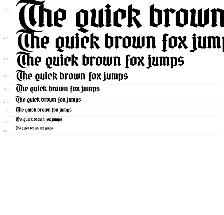 Gotika Strict PERSONAL USE Regular Waterfall