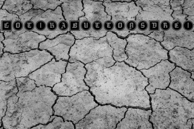 GotikaButtonsDrei Font examples