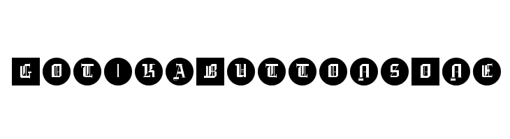 GotikaButtonsOne Font