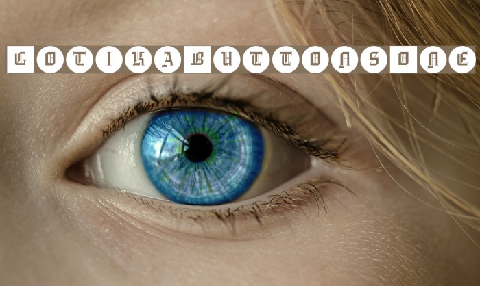 GotikaButtonsOne Font examples