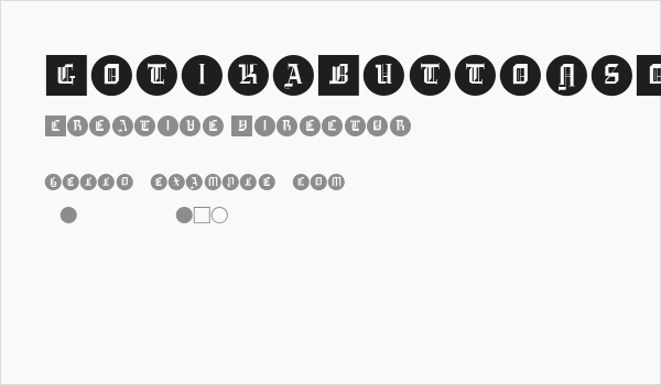 GotikaButtonsOne Business Card