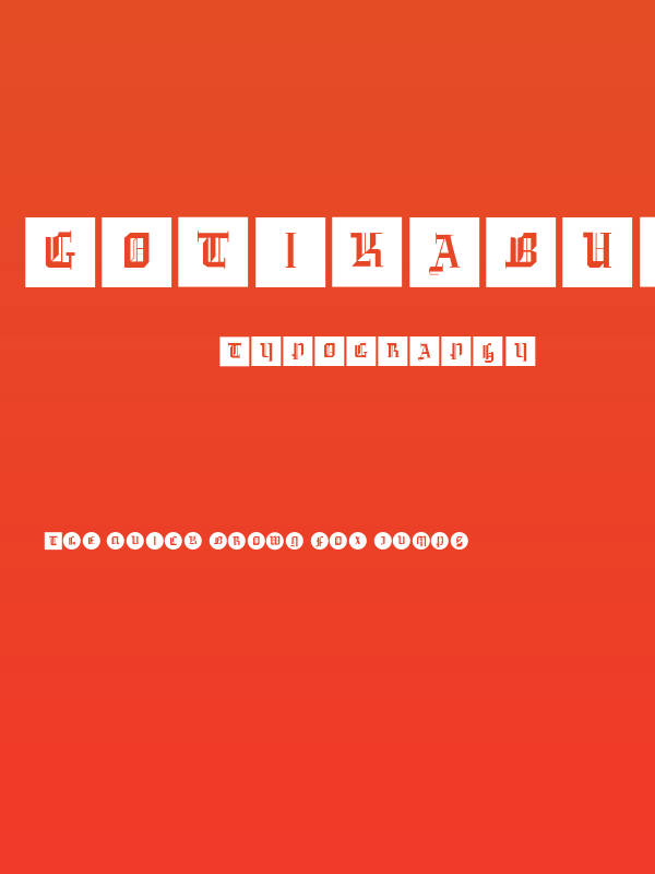 GotikaButtonsOne Poster