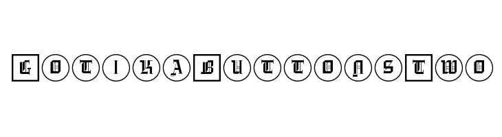 GotikaButtonsTwo Font