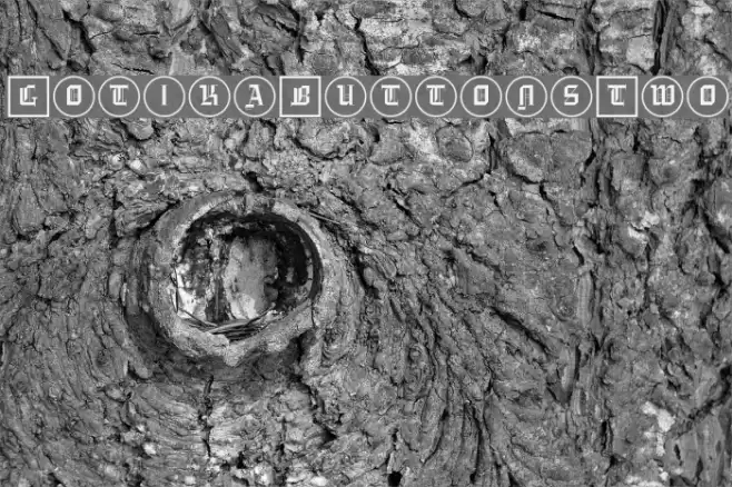 GotikaButtonsTwo Font examples