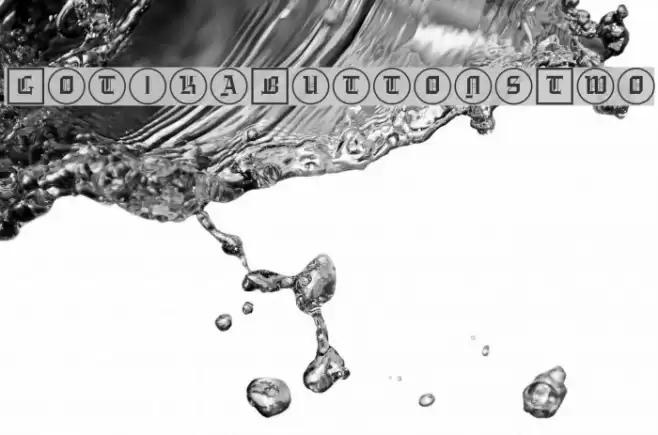 GotikaButtonsTwo Font examples