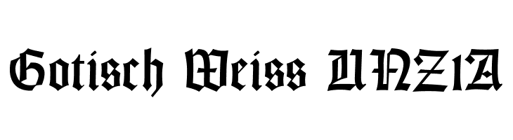 Gotisch Weiss UNZ1A  font caratteri gratis