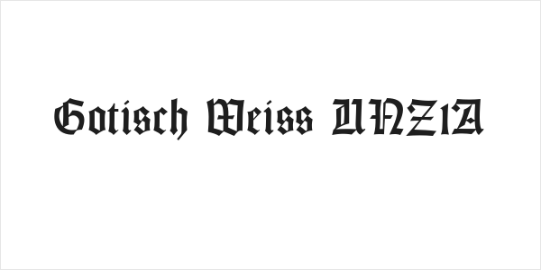 Gotisch Weiss UNZ1A Logo