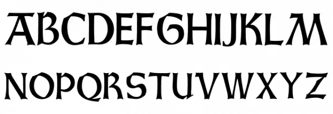 GotischWeissUNZ1A-Italic 字体 大写