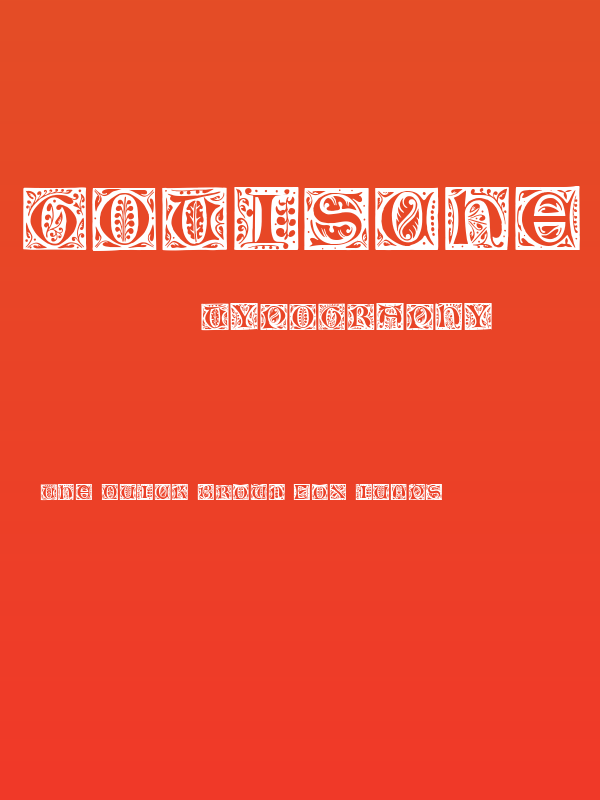 Gotische Initialen Poster