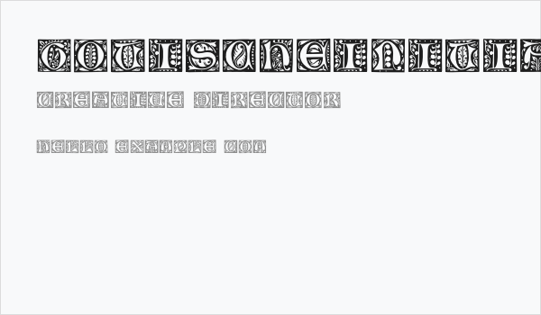 GotischeInitialen Business Card