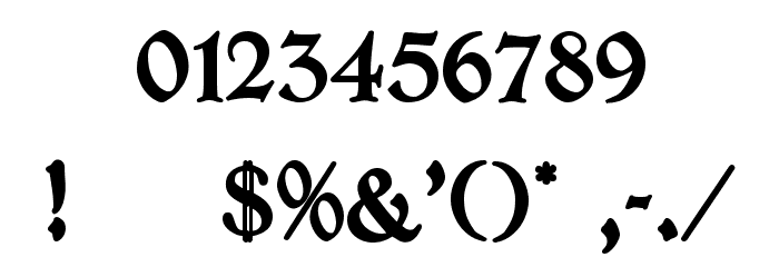 GotischeMajuskel Font OTHER CHARS