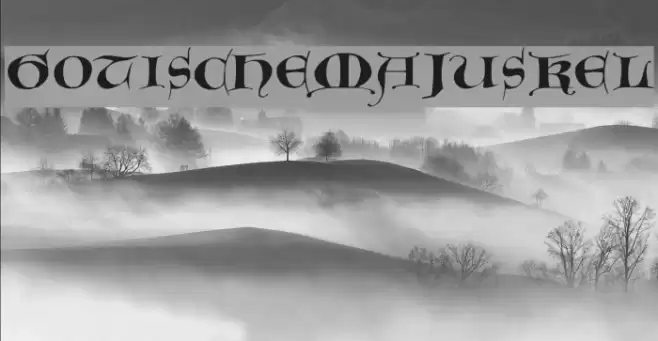GotischeMajuskel Font examples
