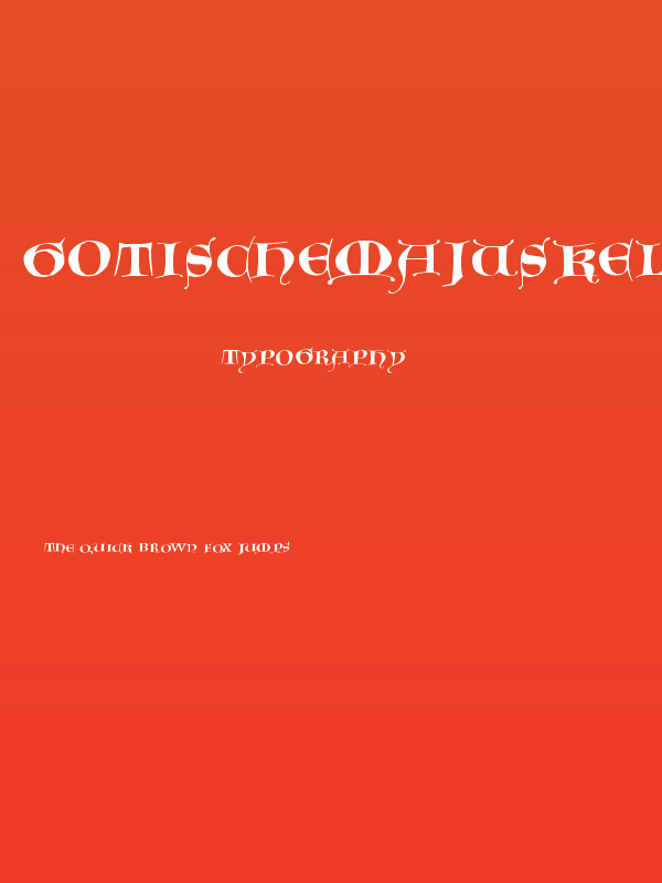 GotischeMajuskel Poster