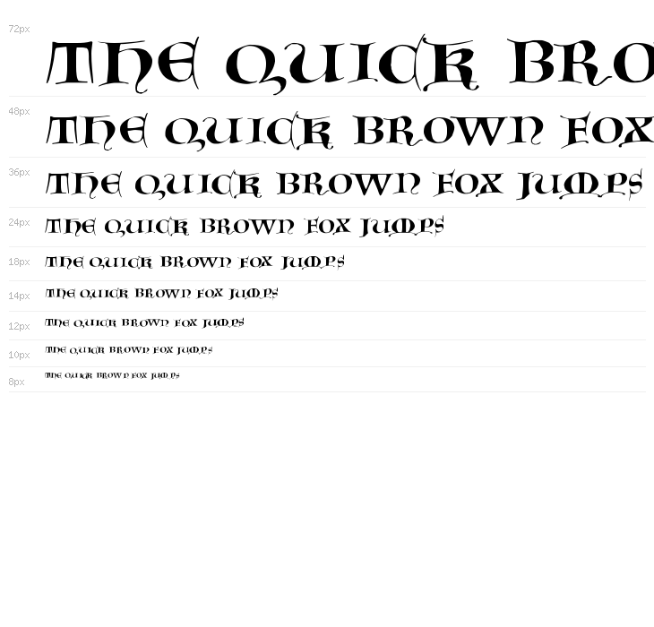 GotischeMajuskel Waterfall