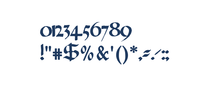 GotischeMissalschrift Other Characters