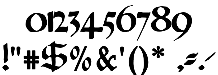 GotischeMissalschrift Font OTHER CHARS