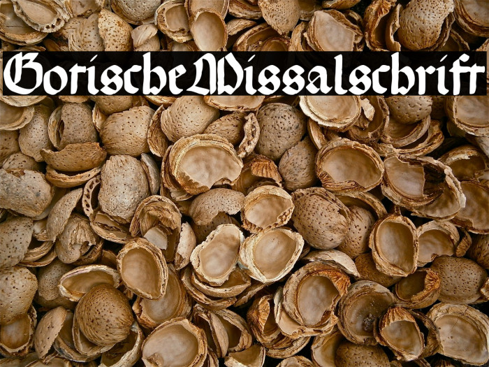 GotischeMissalschrift Font examples