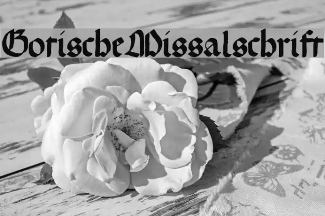 GotischeMissalschrift Font examples
