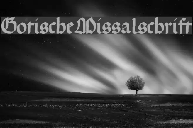GotischeMissalschrift Font examples