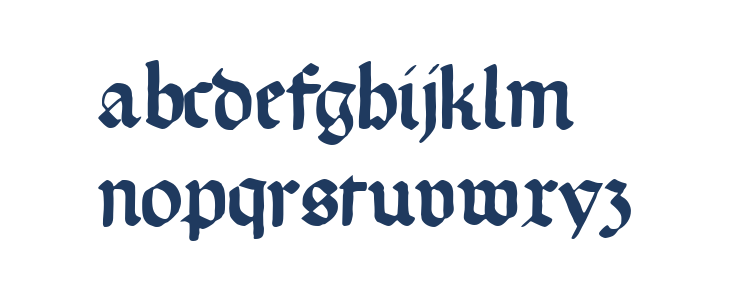 GotischeMissalschrift Lowercase