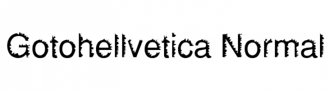 Gotohellvetica Normal  Descarca Fonturi Gratis