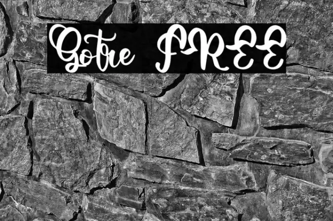 Gotre FREE Font examples