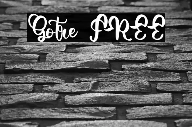 Gotre FREE Font examples