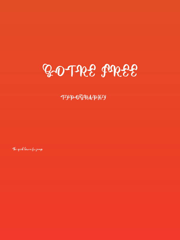 Gotre FREE Poster