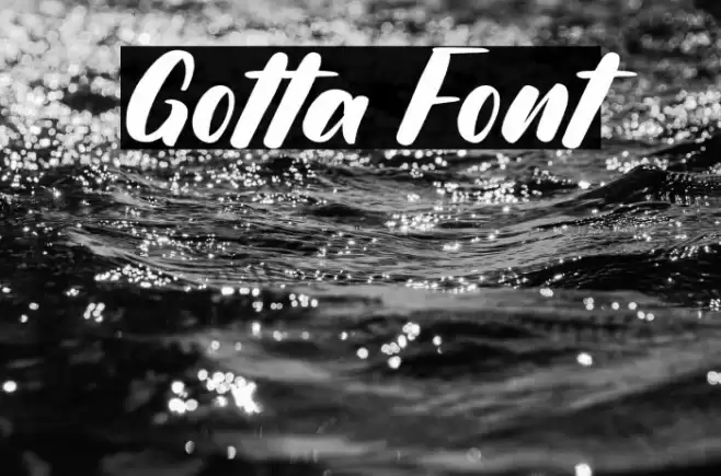 Gotta Font examples