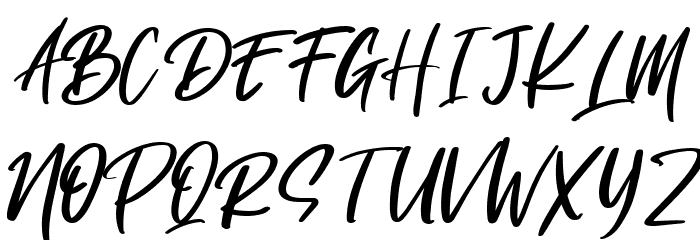 Gotten Say Font OTHER CHARS