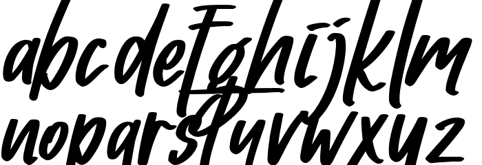 Gotten Say Font LOWERCASE