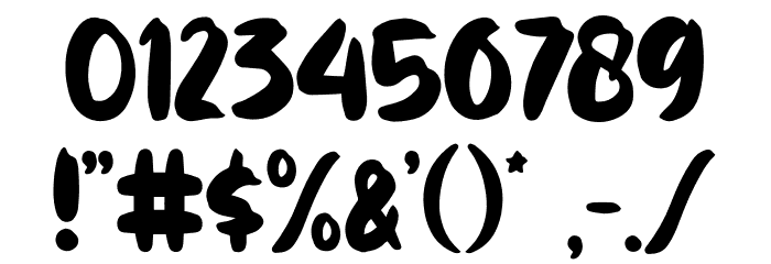Gotten Font OTHER CHARS