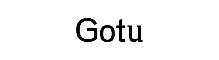 Gotu  baixar fontes gratis