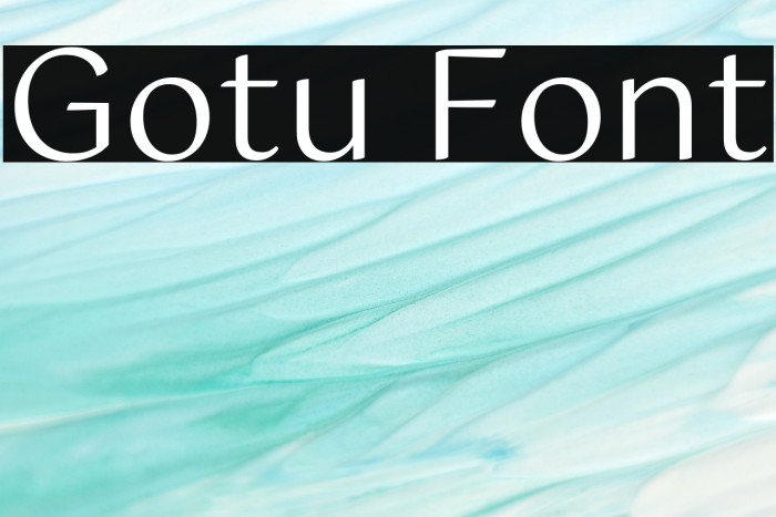 Gotu Font examples