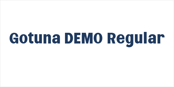 Gotuna DEMO Regular Logo