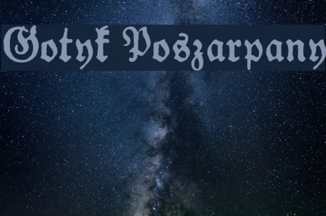 Gotyk Poszarpany Example 1