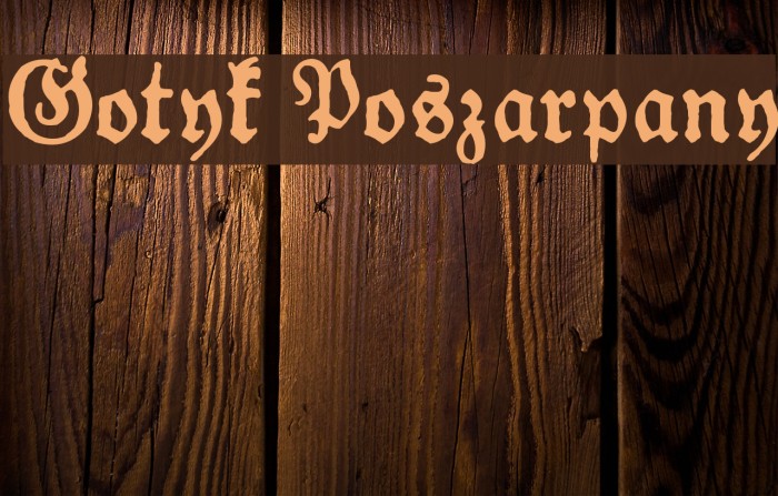 Gotyk Poszarpany Font examples