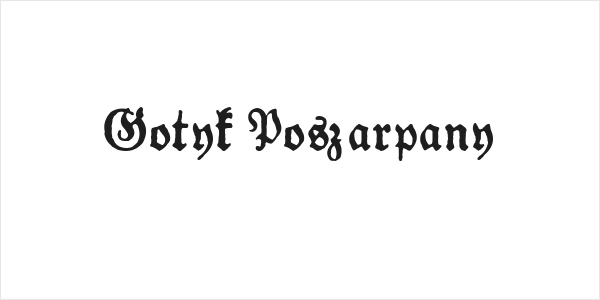 Gotyk Poszarpany Logo