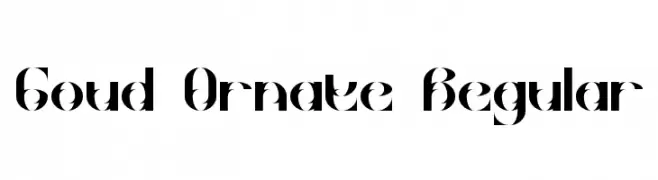Goud Ornate Regular  Fuentes Gratis Descargar