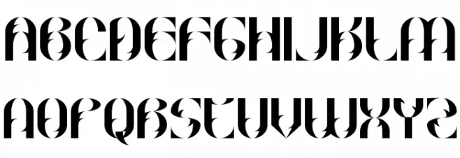 Goud Ornate Regular Schriftart Groß