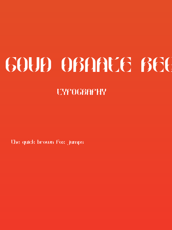 Goud Ornate Regular Poster