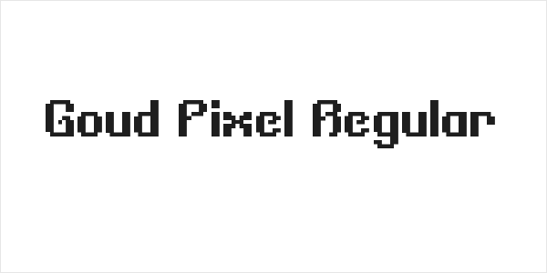 Goud Pixel Regular Logo