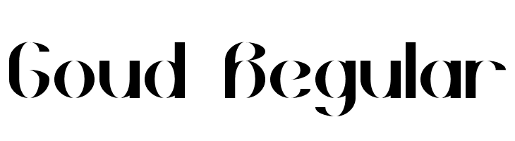 Goud Regular  免费字体下载